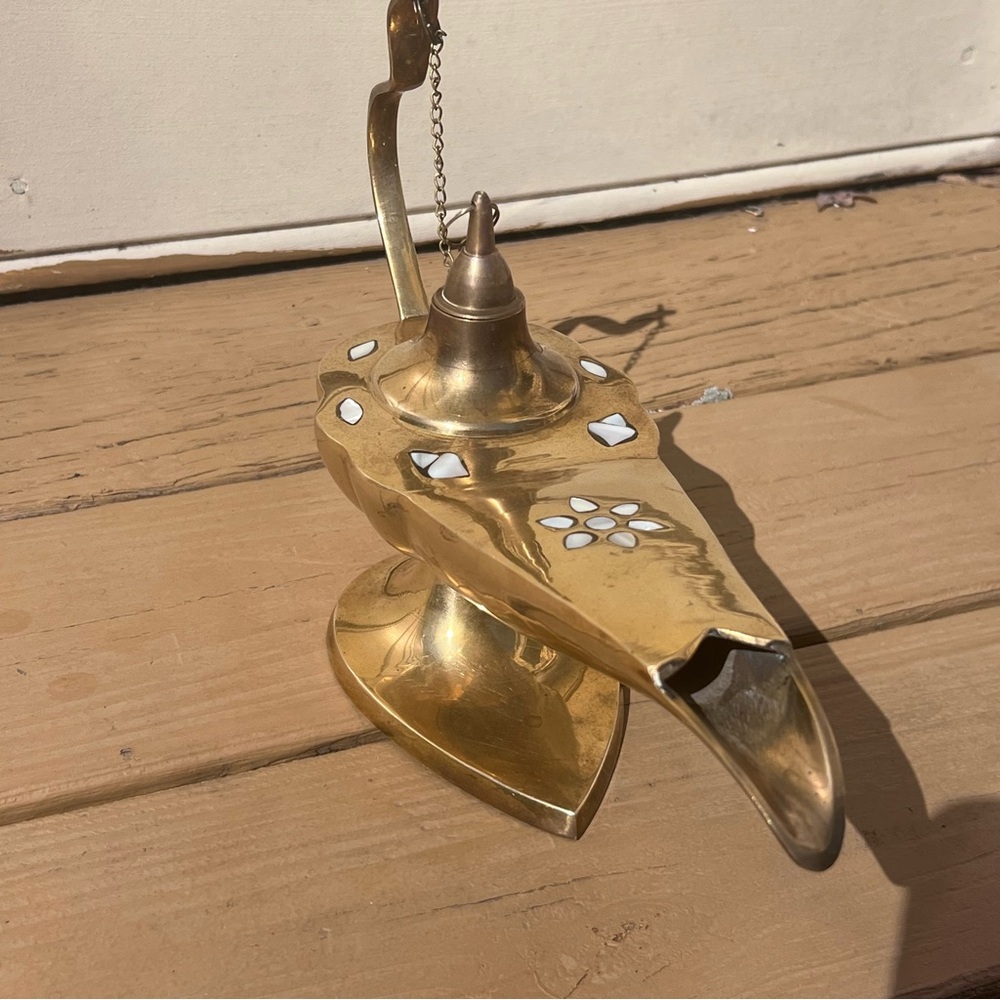 Vintage Brass Genie Lamp